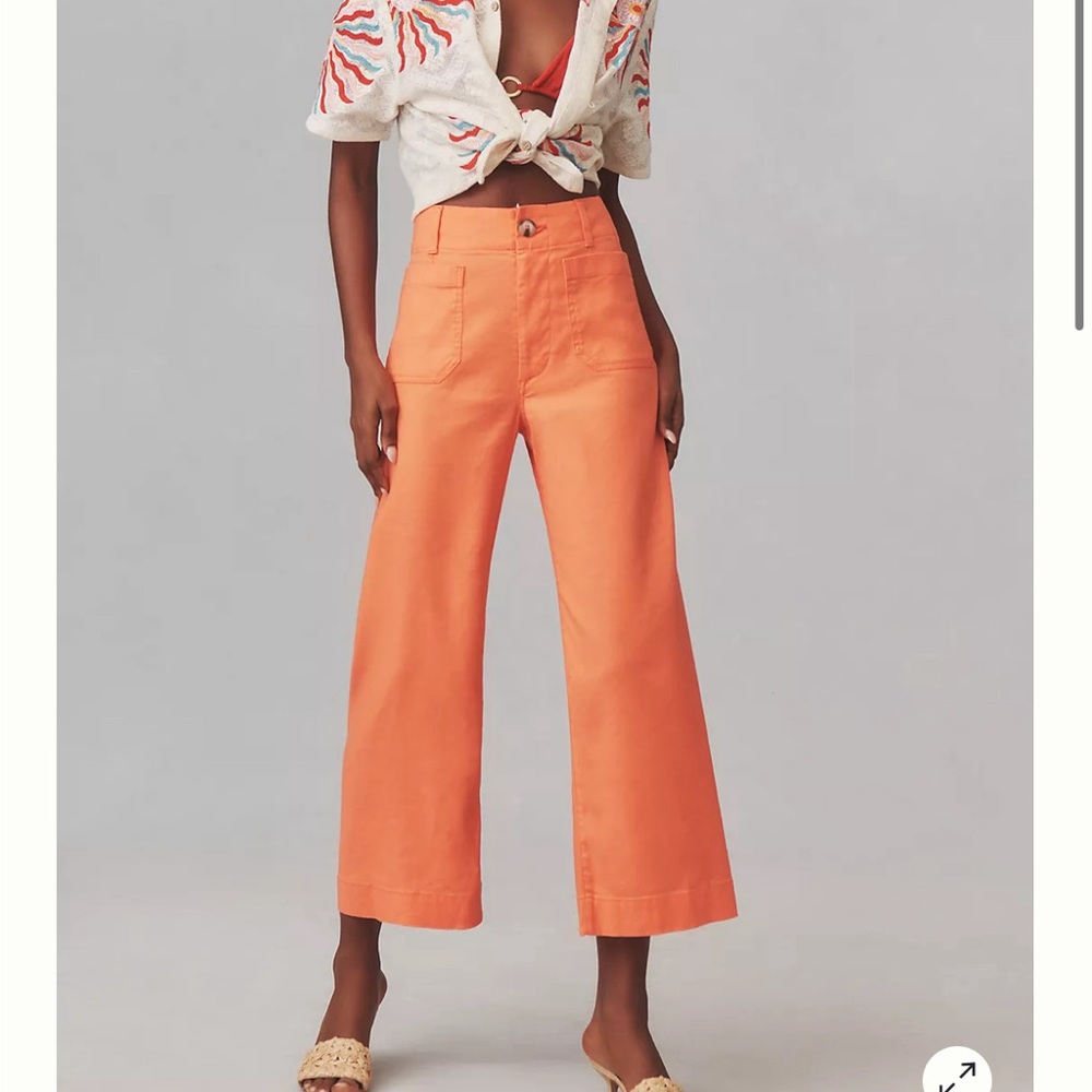 Anthropologie Linen Maeve Colette pants